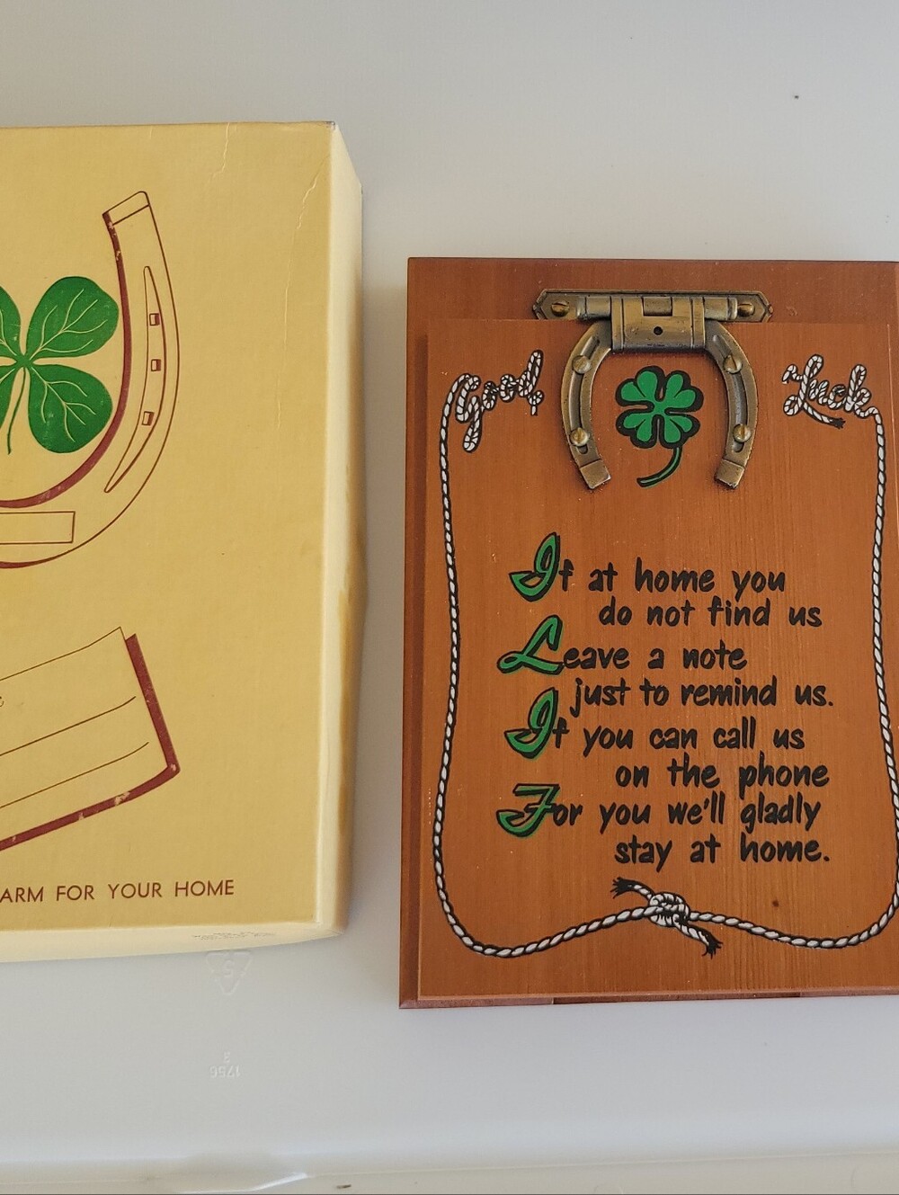 Vintage Good Luck Door Charm
